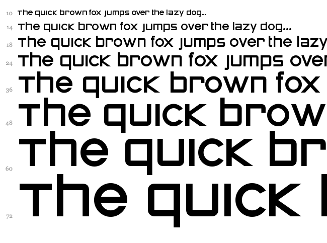 Zeroes font waterfall